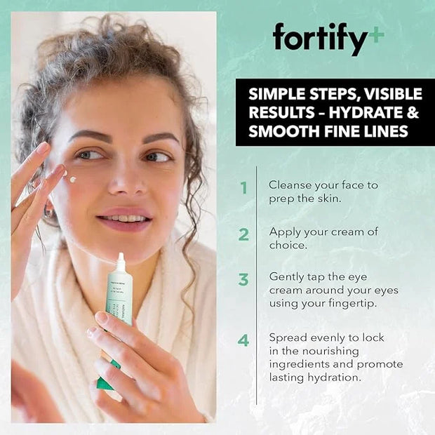Fortify 9-in-1 Natural Skincare Eye Cream – 2 Pack Anti-Aging Under Eye Cream for Dark Circles, Puffiness & Bags Under Eye...