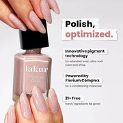 LONDONTOWN lakur Nail Polish - Chip-Resistant, Non-Toxic, Conditions & Hydrates Nails | Glossy Neutral Champagne in Bed Cr...