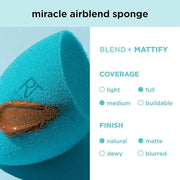 Real Techniques 6 Pack Assorted Makeup Blending Sponges, 3 Miracle Makeup Sponges, For Blending, Baking, And Setting, Use ...