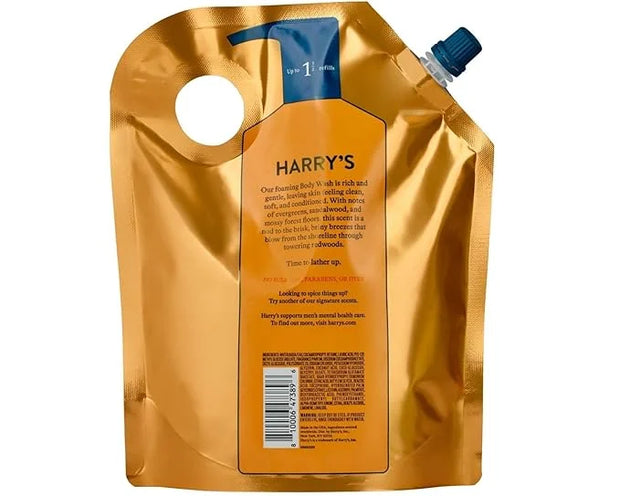 Harry's Men's Body Wash Refill, Redwood Scent, 36 Fl Oz - Product Image