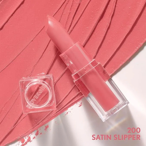 COVERGIRL Clean Lip Color, Satin Slipper, Satin Finish, Squalane, Avocado & Aloe, Carmine-Free, Non-Drying, 0.12oz - Produ...