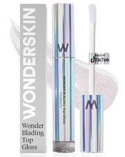 Wonderskin WONDER BLADING Top Gloss - Clear Glitter Lip Gloss, Hydrating and High Shine Finish Lip Makeup (Holographic) - ...