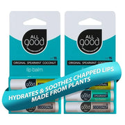 All Good Organic SPF15 Lip Balm - Hydrating Lip Care with Olive Oil, Beeswax, Calendula, Lavender, Vitamin E - Lip Moistur...