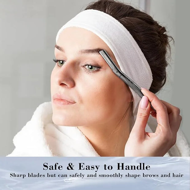 Dermaplaning Tool for Face, Eyebrow Razor for Women and Men, Eyebrow Trimmer and Facial Shaver Dermaplane Razor for Peach ...