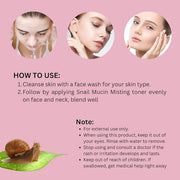 Snail Mucin Skincare Bundle – Complete 4-Step Routine with Snail Mucin Serum, Toner, Gel Cleanser, and Moisturizing Cream ...