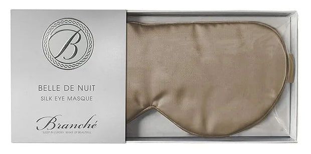 Branche Beauty Belle De Nuit Sleep Mask - Silk Eye Mask 6A Silk 22 Momme Eye Cover Sleepover Shade Blindfold Mask for Luxu...
