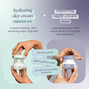 SpaLife Hydrating + Repairing Day to Night Cream Duo – Day & Night Cream Set – For Dry Skin, Fine Lines & Wrinkles, Firmin...