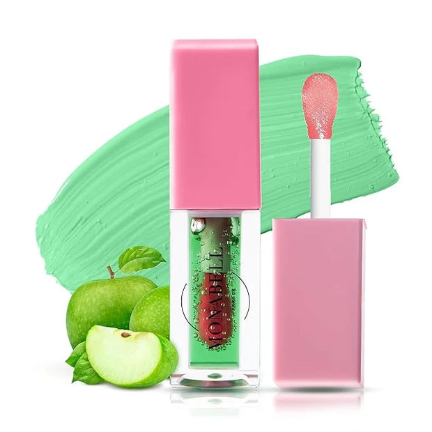 Hydrating Lip Glow Oil - Plumping Lip Oil Gloss Tinted for Lip Care and Dry Lips, Non Sticky & Fresh Texture, Shiny and Mo...