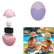 Sunscreen Applicator - Single Purple - BPA-Free Refillable Roll on Sponge Sunscreen, Suncream & Lotion Applicator For Kids...