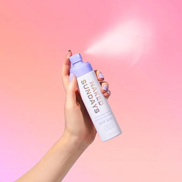 Naked Sundays SPF 50+ Body Mist Sunscreen Spray UVA/UVB Broad Spectrum Mist, 150 ml - Product Image