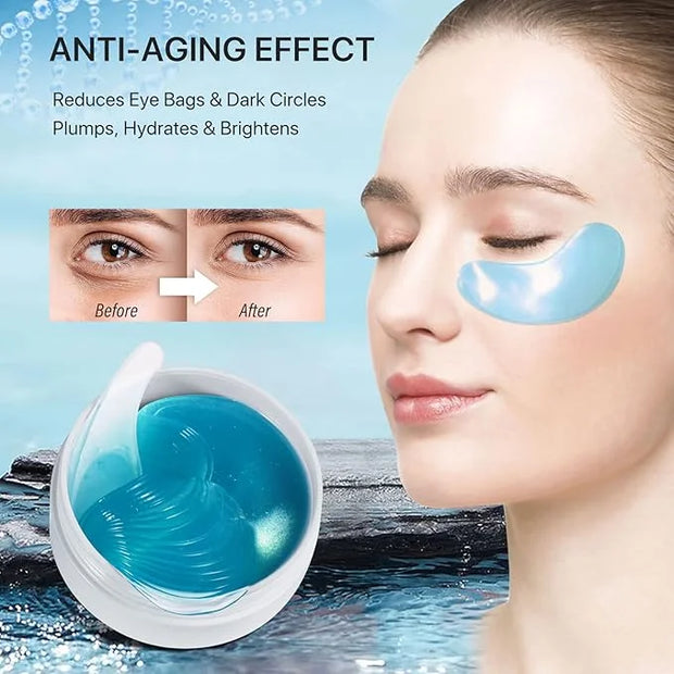 Hydrogel Eye Patches,Hydrogel Under Eye Masks for Dark Circles,Anti Wrinkle Treatment,Under Eye Gel Pads,Eye Mask for Puff...