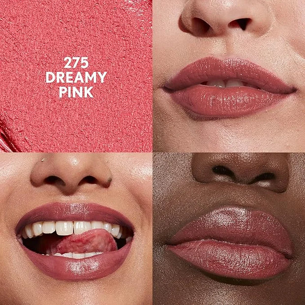COVERGIRL Clean Lip Color, Dreamy Pink, Satin Finish, Squalane, Avocado & Aloe, Carmine-Free, Non-Drying, 0.12oz - Product...