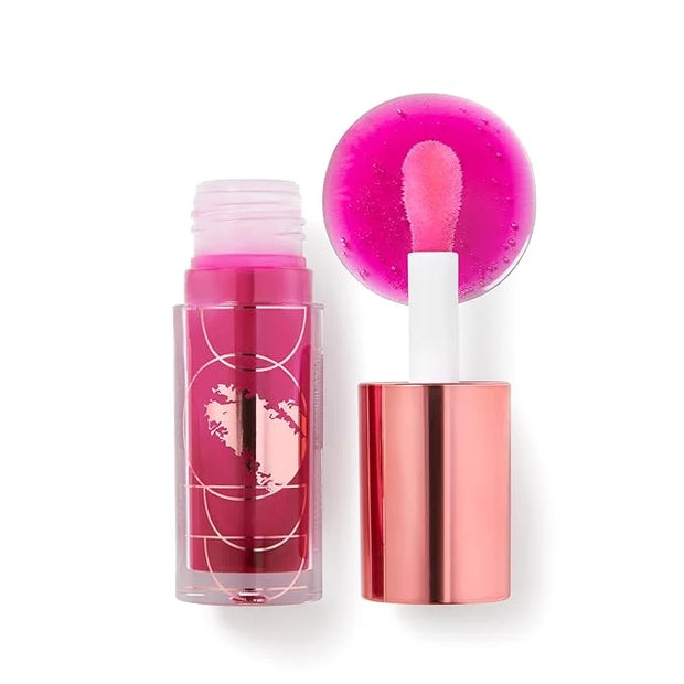 Dreamy Gleamy Tinted Lip Oil, Moisturizing, Shiny, Cruelty-Free, Vegan, Hydrating, Non-Sticky Tinted Lip Gloss, 5ml (Berry...