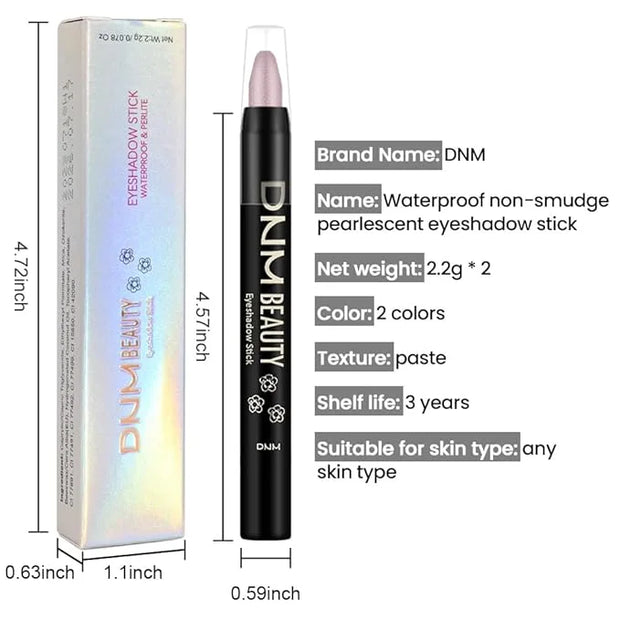 Kaely 2Pcs Cream Eyeshadow Sticks Set for Eyes Waterproof,Sand Shimmer & Orchid Shimmer Matte Eye shadow Stick Pencil Pen ...