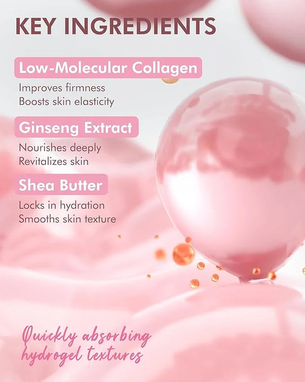 DERMAL 39 Combo Sheet Mask + Collagen Hydrogel Melting Jelly Gel Mask 4ea Bundle - Product Image