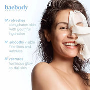 Baebody Snail Mucin Face Sheet Mask (6 pcs) - Anti Aging and Moisturizing Face Mask with Hyaluronic Acid - Deep Hydration ...