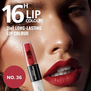 Dermacol NEW 16-Hour Lip Colour, Highly Pigmented Glossy Lip Stain, Two-Phase Lip Plumper Gloss, Kissproof Lip Makeup Prod...