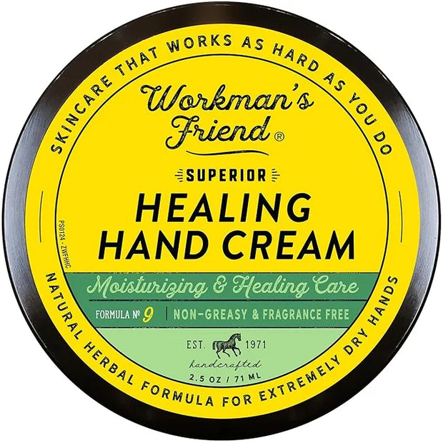 WORKMAN'S FRIEND Superior Healing Hand Cream - Intense Moisturizer - Heals Extremely Dry & Cracked Skin - 2.5 ounce - Prod...