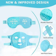 Geyoga Gel Ice Face Eye Mask Cooling Face Eye Masks for Reducing Puffiness, Dark Circles, Redness, Pain Relief, Migraine, ...