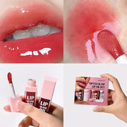 Glow Lip Oil Set, 4 Colors Tinted Glow Lip Oil Set, Hydrating Transparent Moisturizing Plumping Non-Sticky Big Brush Head ...