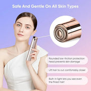 Facial Hair Remover for Women, Painless Womens Facial Hair Remover with 2 Replacement Heads, Lipstick-Sized, USB Rechargea...