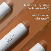 Julep Skip the Brush Cream to Powder Bronzer & Contour Stick - Melted Cocoa Medium skin tones - Long Lasting Blendable and...