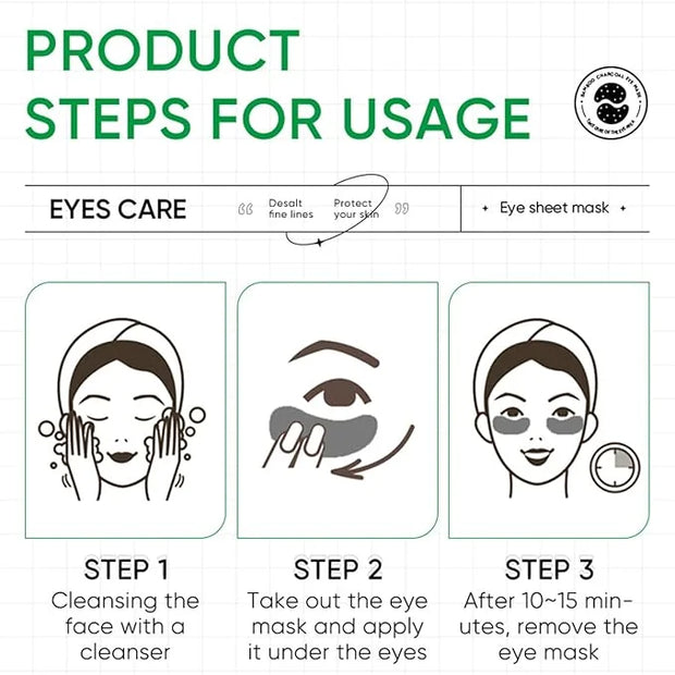 Eye Mask, Under Eye Patches 30 Pairs- Dark Circles, Puffy Eyes Treatments–Reduce Wrinkles and Fine Lines, Hydrating and An...