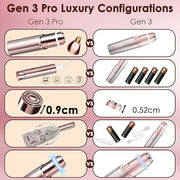 Facial Hair Remover for Women(Gen 3 Pro), Eyebrow Facial Trimmer, Luxury 2 in1 Hair Removal Device for Face, Lip, Nose, wi...