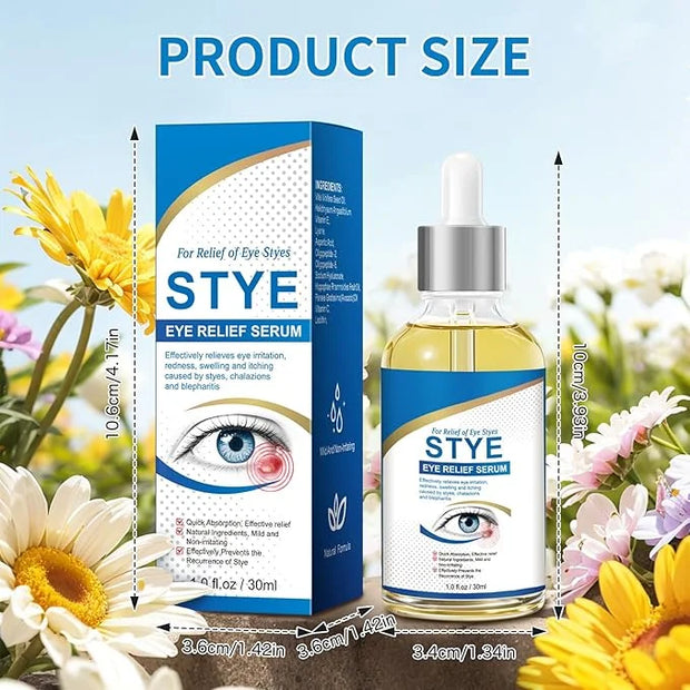 Stye Eye Treatment, Natural Stye Relief Serum for Styes, Chalazions and Blepharitis, Quickly Relieves Eye Irritation and R...
