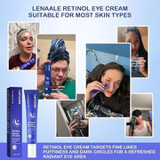 Retinol Eye Cream, Hydrating Under Eye Care Daily Wrinkle Cream, Infused with AHA30% to Smooth and Hydrate Skin, Eye Crea ...