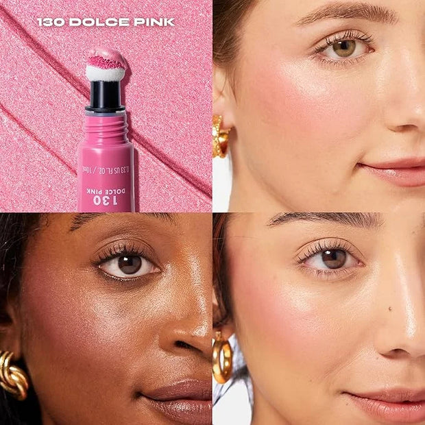 Milani Cheek Kiss Blush + Glow Highlighter - 130 Dolce Pink - Product Image
