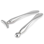 LISAPACK 2PCS Metal Eye Cream Applicator Wand Stick, Massager Tool for Facial Massage, Reduce Puffiness (Silver) - Product...