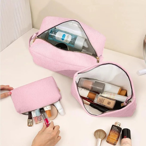 3 pieces makeup bag cosmetic