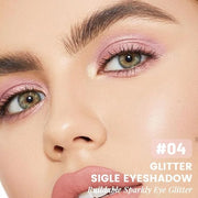 Glittle Monochrome Glittler Eyeshadow Palette - Low Saturation, Delicate, Long-Lasting, Vegan, Pressed Glitter Eyeshadow, ...