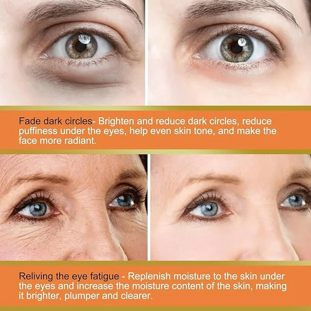 3Pcs Revive Glow Vitamin C Eye Balm, Hydrating Eye Cream, Glow Eye Balm Stick, Brightening and Reducing Dark Circle, Reduc...
