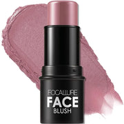 FOCALLURE Cream Blush Makeup,Buildable Blush Stick for Cheeks,Matte and Dewy Finish,Long Wearing,Easy Application,Lightwei...