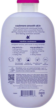 eos Shea Better Cashmere Body Wash, Vanilla Cashmere, Moisturizing and Nourishing, pH Balanced Creamy Gel Formula, Paraben...