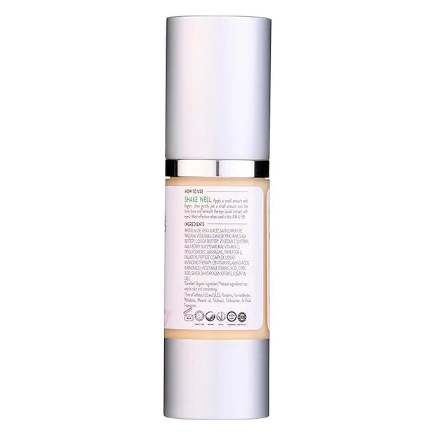 Glimmer Goddess Organic Peptide Eye Serum with Vitamin C – Hydrating & Revitalizing, 1 oz - Product Image