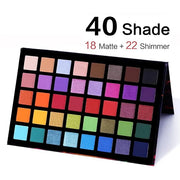 UCANBE Spotlight Eyeshadow Palette Professional 40 Color Eye Shadow Matte Shimmer Makeup Pallet Highly Pigmented Colorful ...