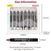 Kaely 8Pcs Cream Eye Shadow Brightener Sticks Set for Eyes,Shimmer Matte Pencil Eyeshadow Applicator Stick Palette,Hallowe...