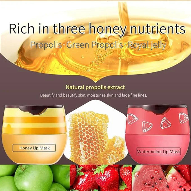 3 PCS Bee Lip Balm Honey Lines