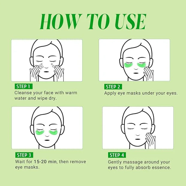 Under Eye Patches with Retinol and Aloe Vera Eye Mask for Dark Circles and Puffiness, Face Mask Skin Care Products 30 Pair...