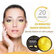 24K Gold Eye Mask, 30 Pairs Under Eye Masks for Dark Circles and Puffiness Treatment, Under Eye Patches for Puffy Eyes and...