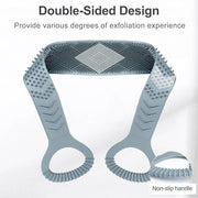 Silicone back scrubber for shower