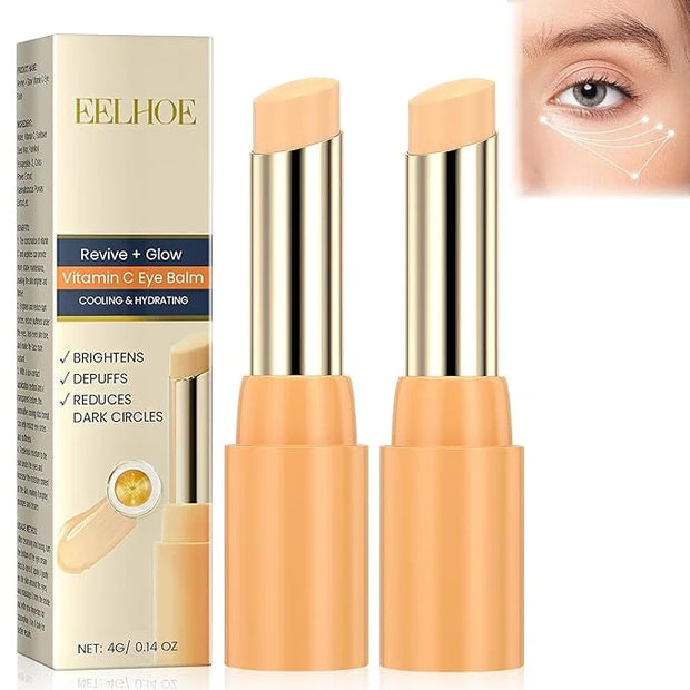 Revive + Glow Vitamin C Eye Balm (0.14 oz),Moisturizing & Hydrating Eye Cream, Brightening and Reducing Dark Circle, Firmi...