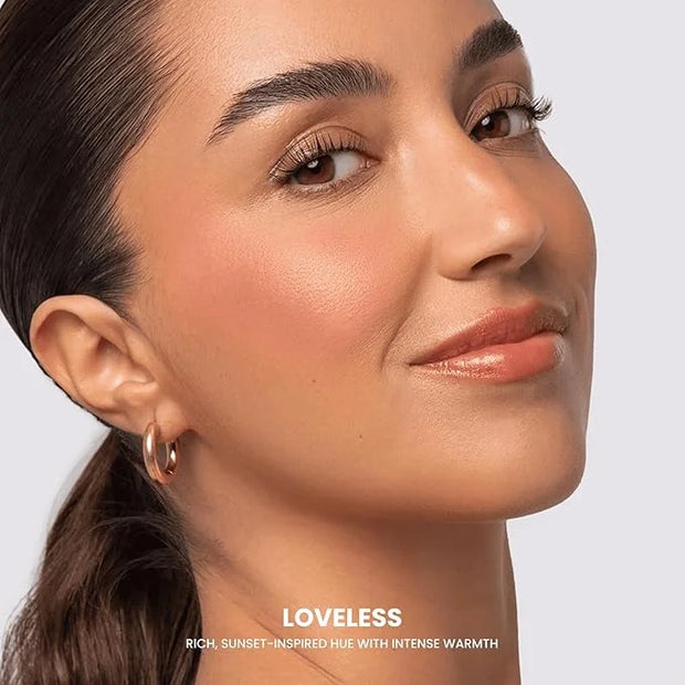 Phase Zero Makeup Powder Blusher - "Loveless" - 4g / 0.141 oz - Full Coverage, Natural Blush - Soft, Buildable Pink, Coral...