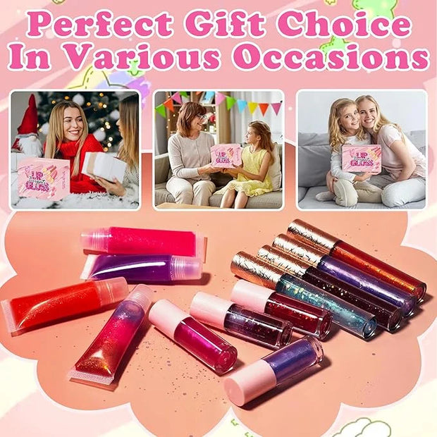 BRIPATI DIY Lip Gloss Making Kit, 46PCS DIY Lip Gloss Kit to Make Your Own Lip Gloss, Moisturizing Lip Glaze Handmade Set,...