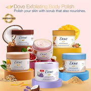 Dove Exfoliating Body Polish Body Scrub Crushed Lavender & Coconut Milk 10.5 oz - Product Image