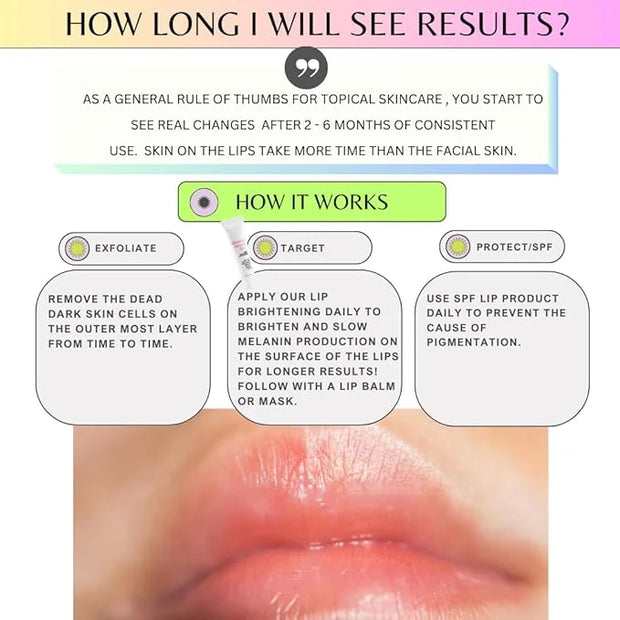 Potent brightening Lip Balm for dark