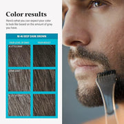 Just For Men Mustache & Beard, Beard Dye for Men with Brush, With Keratin Biotin Aloe and Coconut Oil for Healthy Facial H...